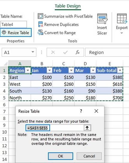 المعهد الذهبي | دليل شامل حول الجداول في Excel وكيفية استخدامها بفعالية