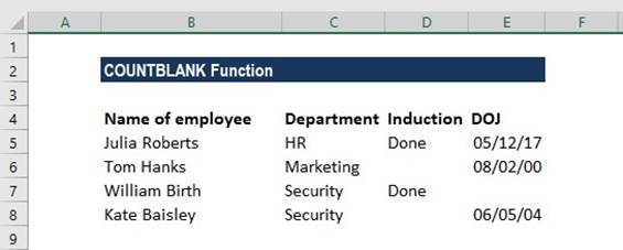 المعهد الذهبي | تعلم دالة TRANSPOSE و COUNTBLANK في MS Excel لتحليل البيانات