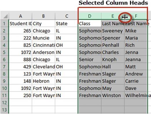 المعهد الذهبي | تغيير عرض الأعمدة في Excel: دليل شامل لضبط عرض العمود - Excel