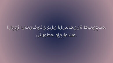 الحجز التنفيذي على السفينة: طبيعته، شروطه، وإجراءاته.