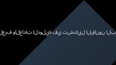 دور العرف والعادات الدولية في تشكيل القانون البحري.